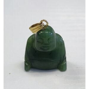 Jade Happy BUDDHA Pendant Vintage